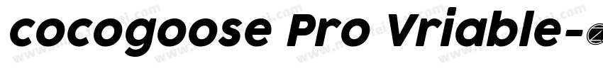 cocogoose Pro Vriable字体转换